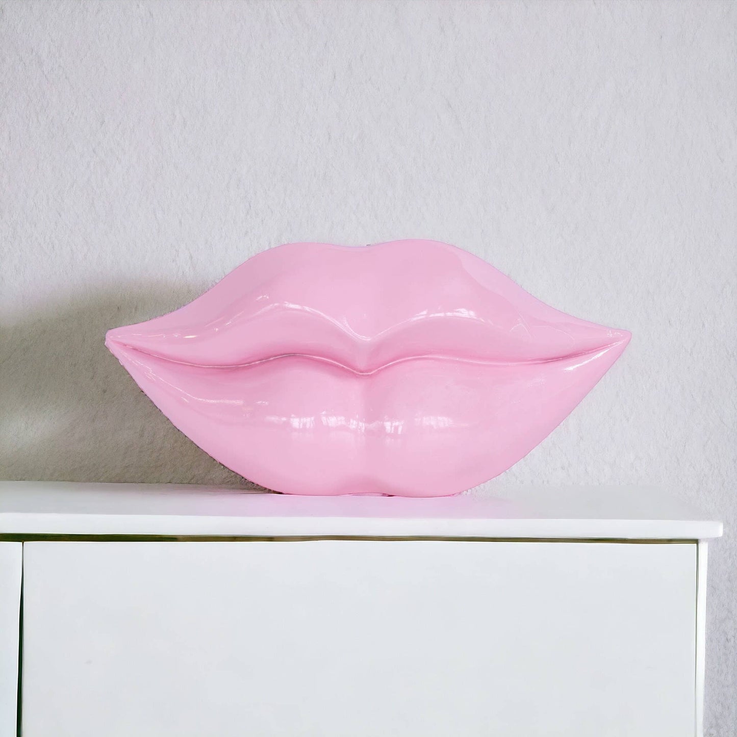 Pink Lip Sculpture - Cheeky Design for Home Decor