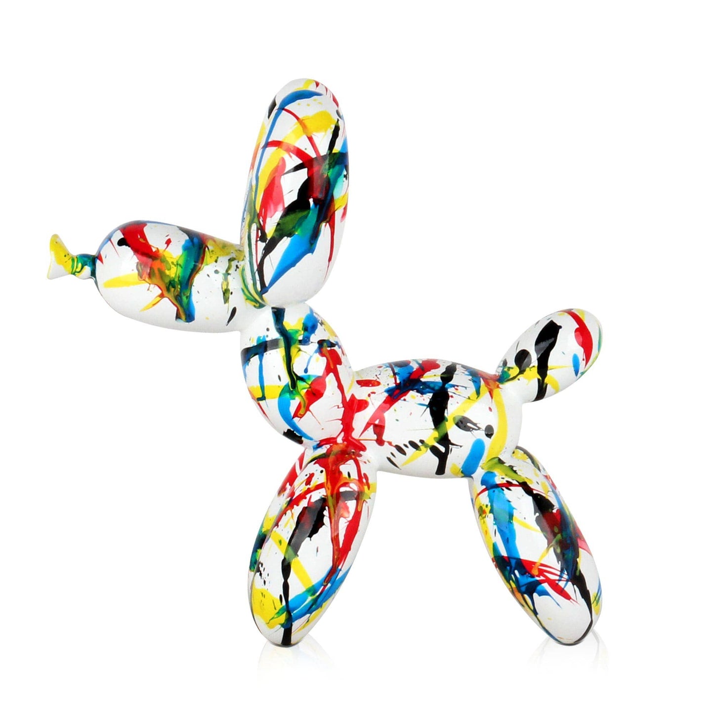 Balloon Dog - Resin Sculpture with Paint Splashes - Ornament
