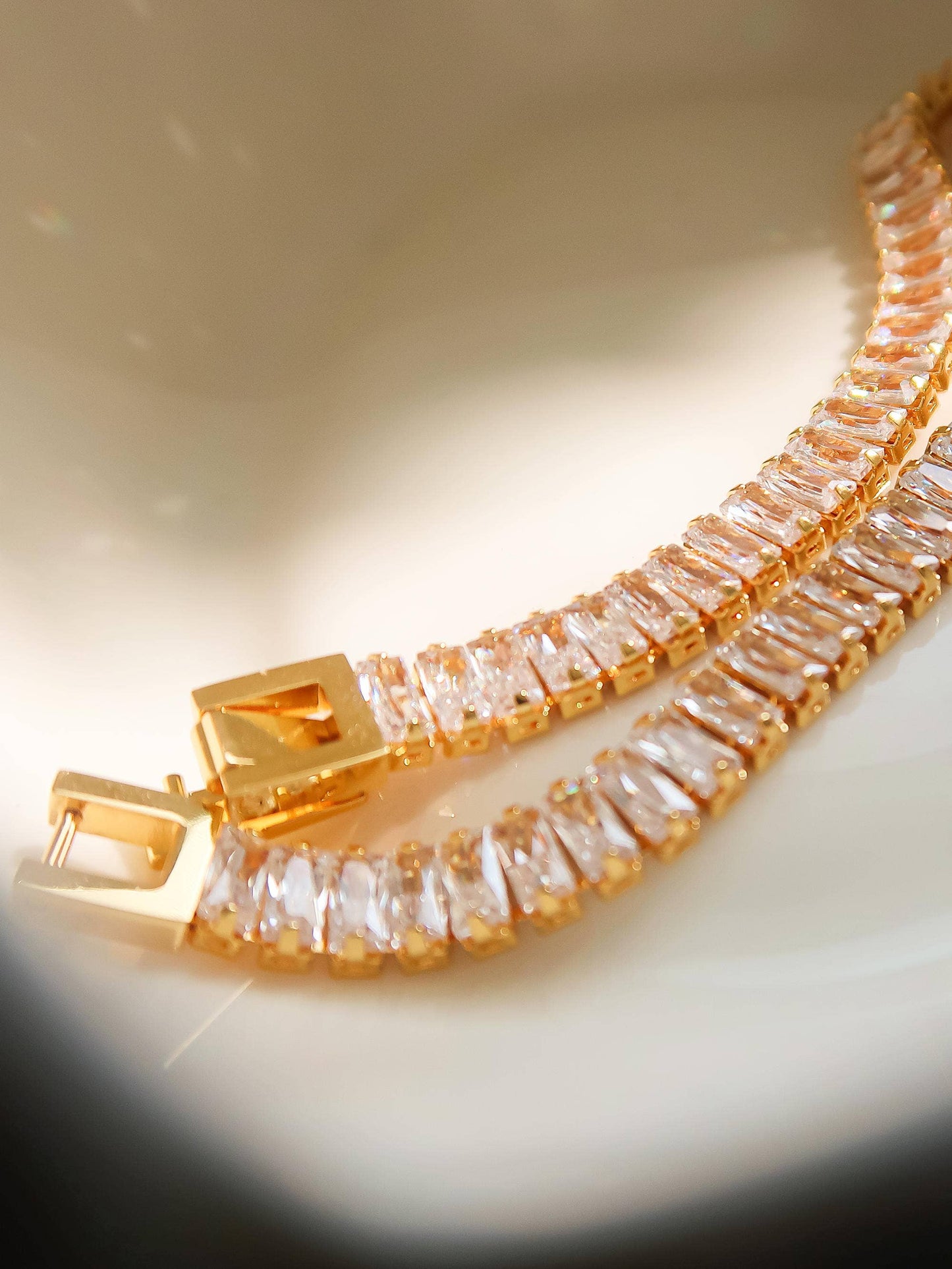 Fredrika - 18K Gold Plated Glam Bracelet With Cubic Zirconia