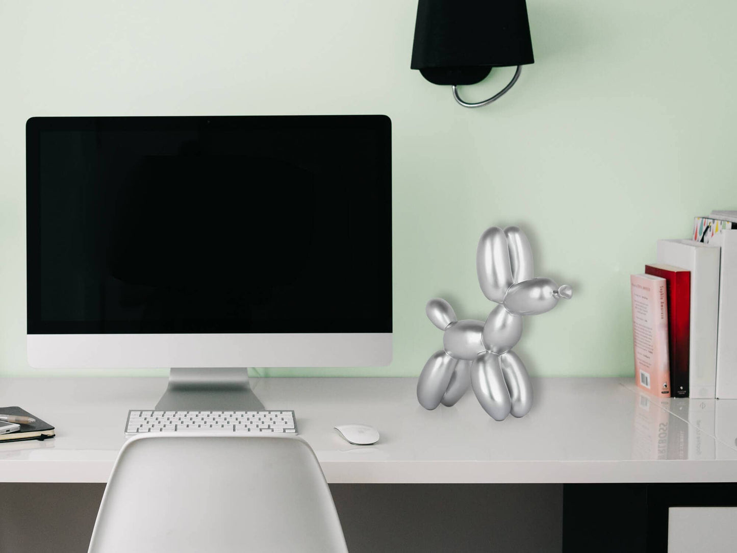 Balloon Dog - Resin Sculpture - Silver - Ornament