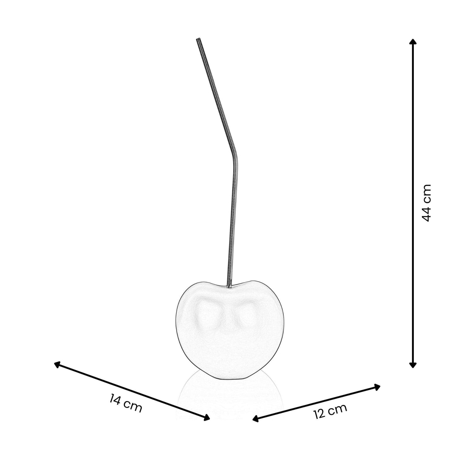 Cherry Single - Resin Sculpture - Red