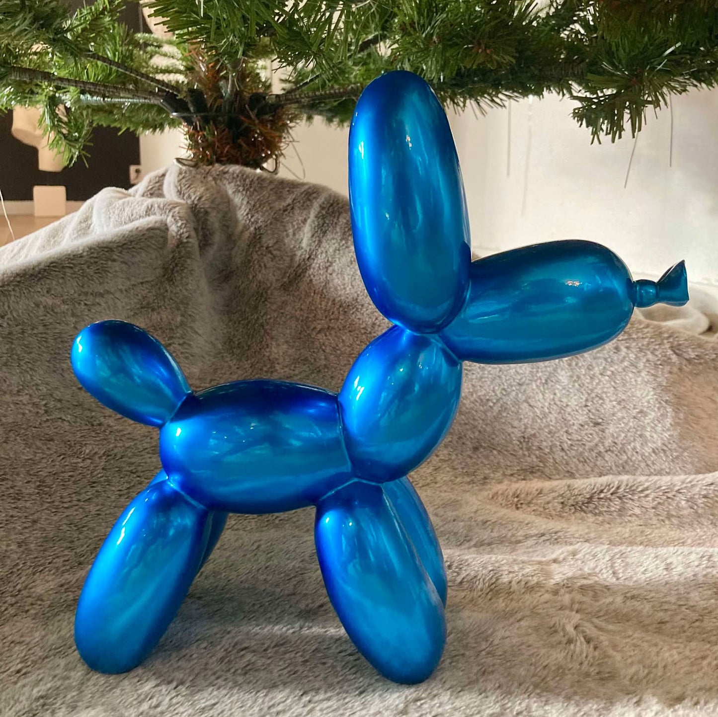 Ballonghund - Skulptur - Blå - Prydnad