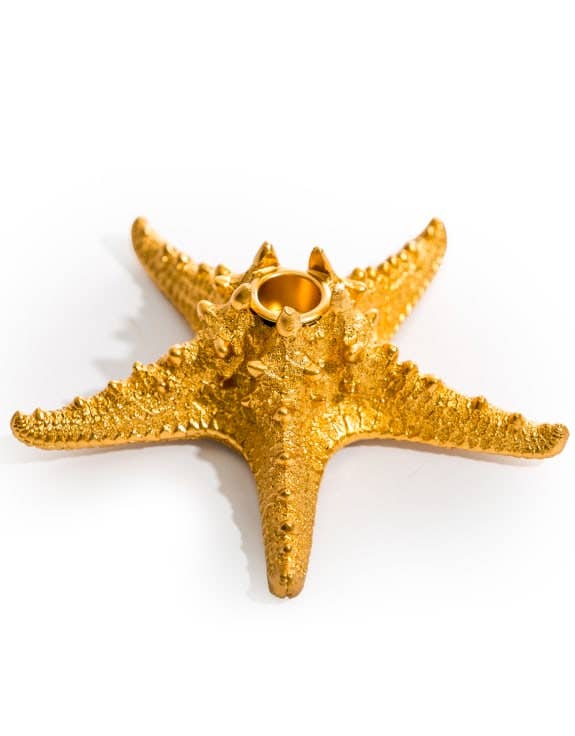 Starfish Candlestick - Gold