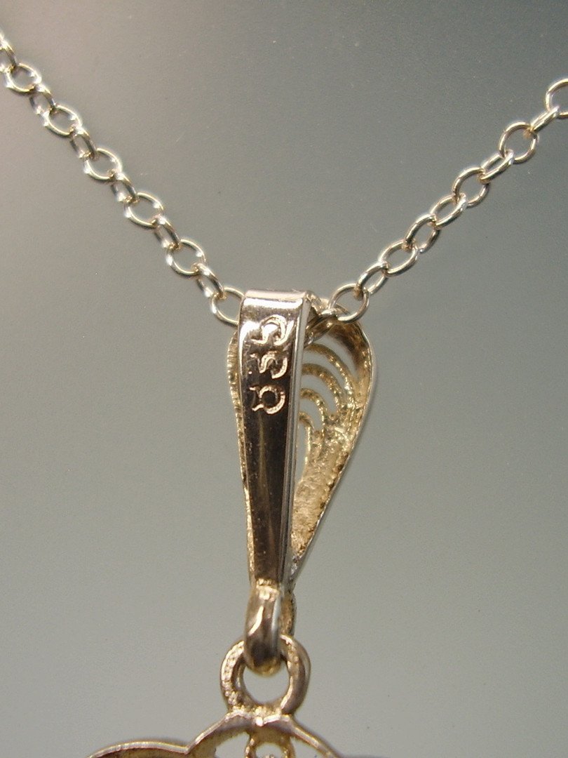 Elegant Vintage Pendant in Silver with Aquamarine Spinel