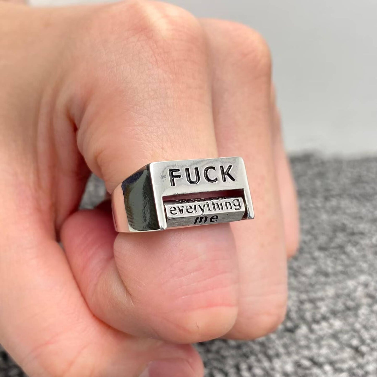 Fuck Everything Roterbar Ring