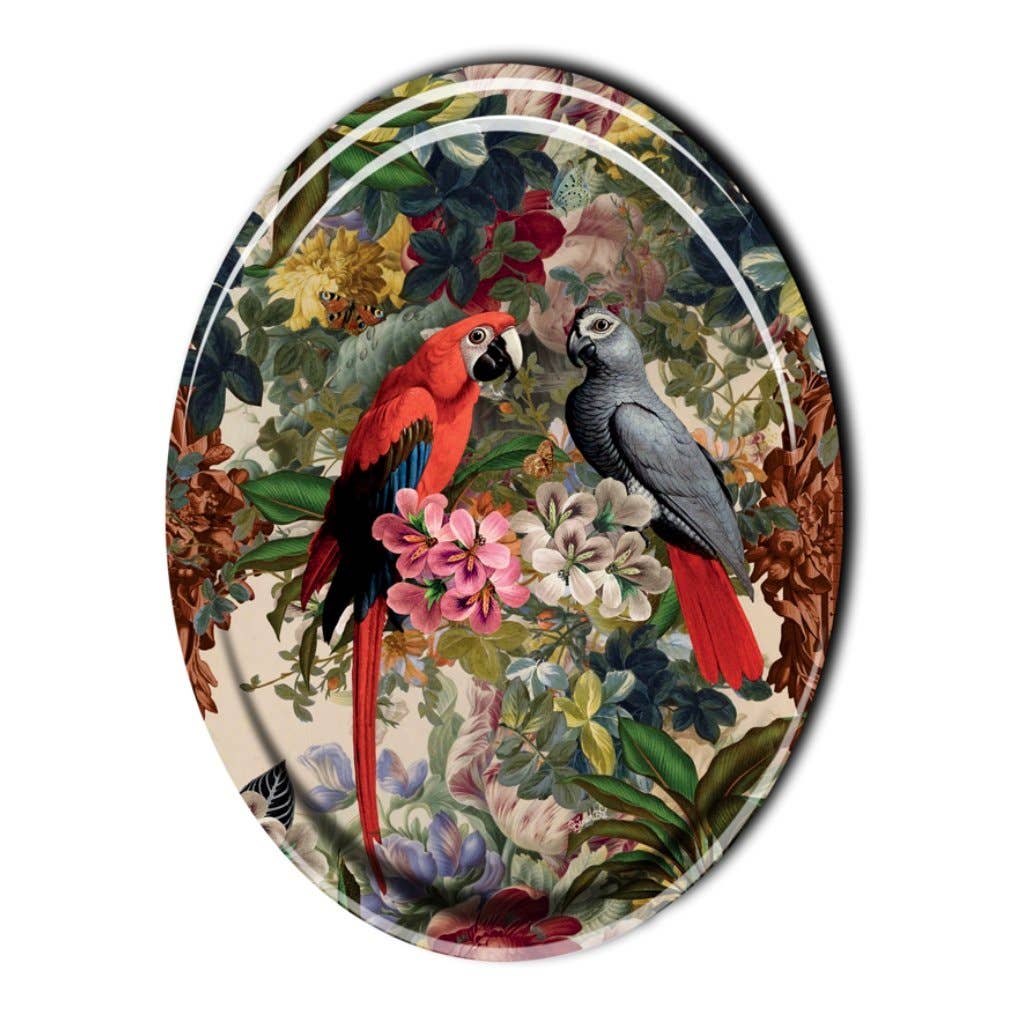 Serving tray - Parrots