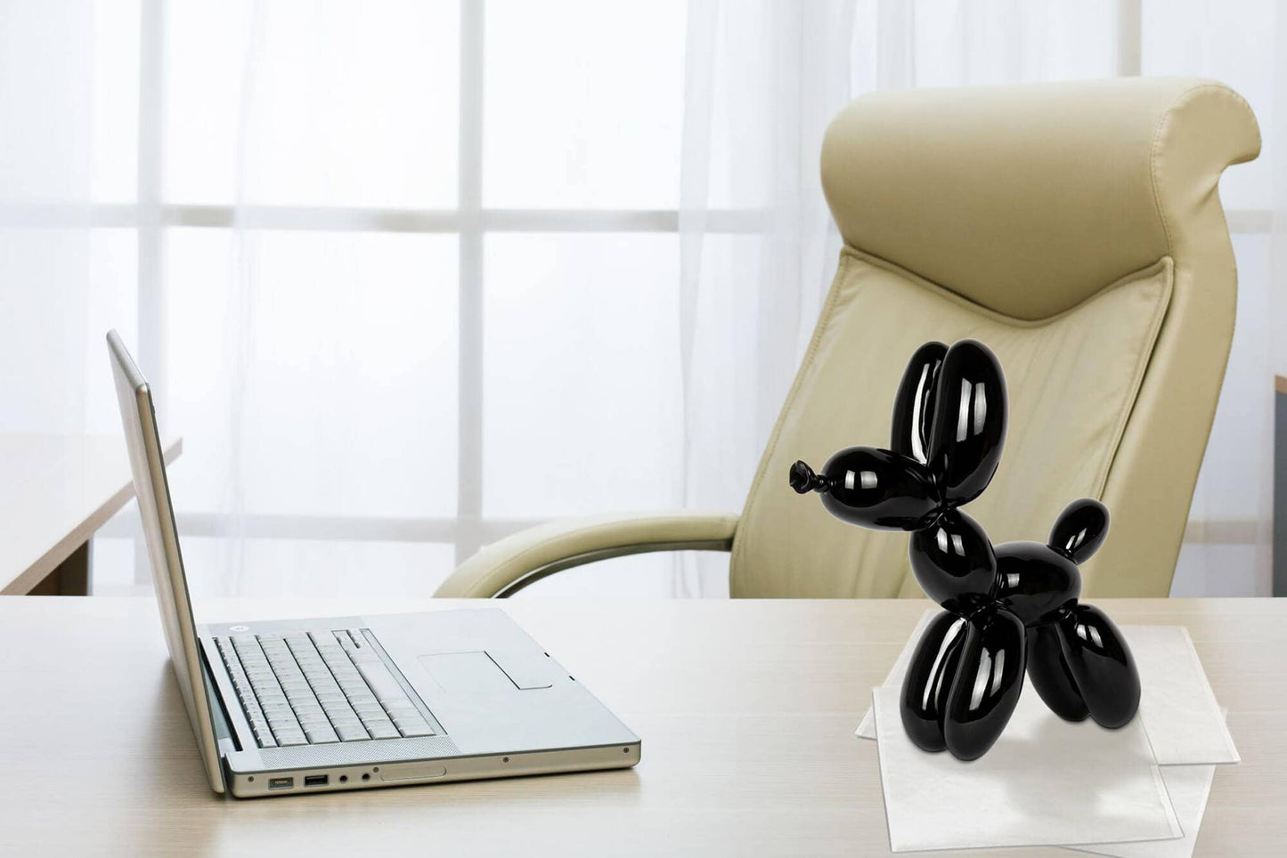 Balloon Dog - Resin Sculpture - Black - Ornament
