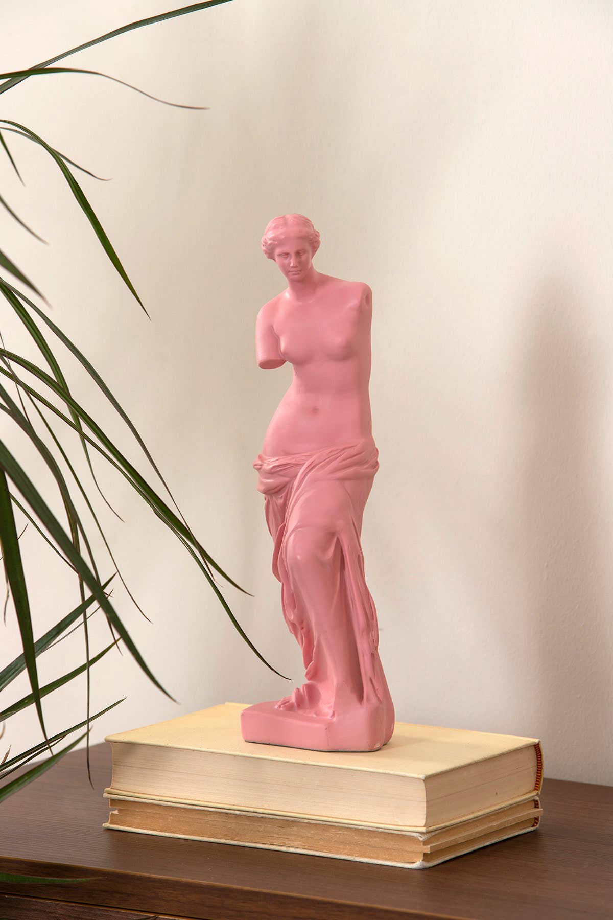 Venus Rose Resin Sculpture - Pink