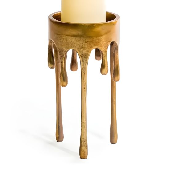 Surrealistisk Stor Ljusstake - Guld - "Dalí"