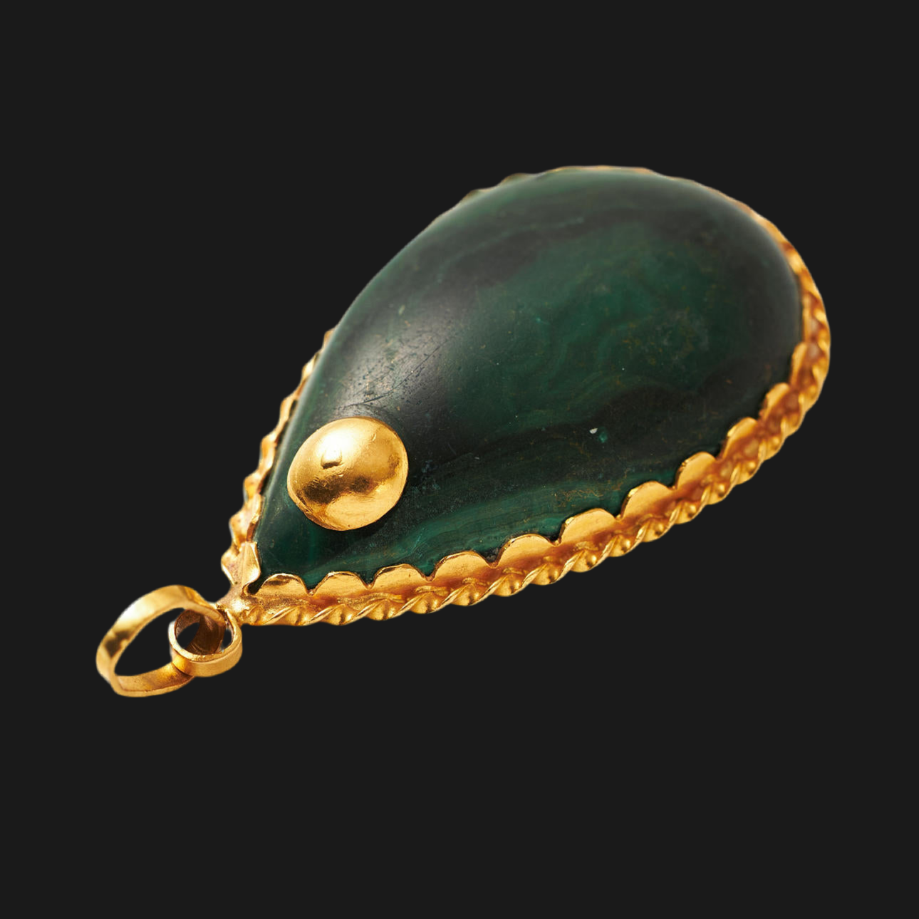 Vintage Pendant - Malachite