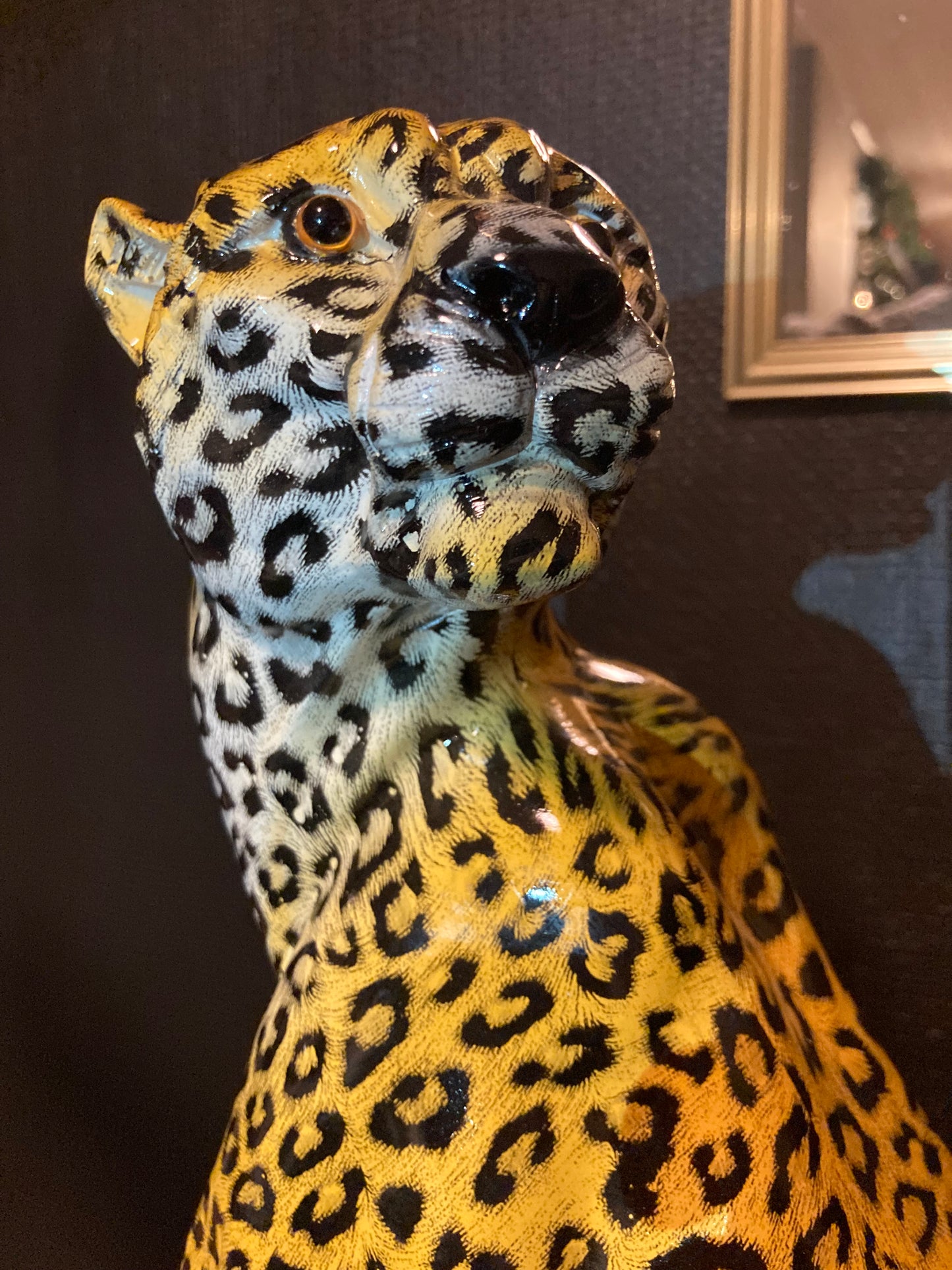 Cheetah Sculpture in Resin