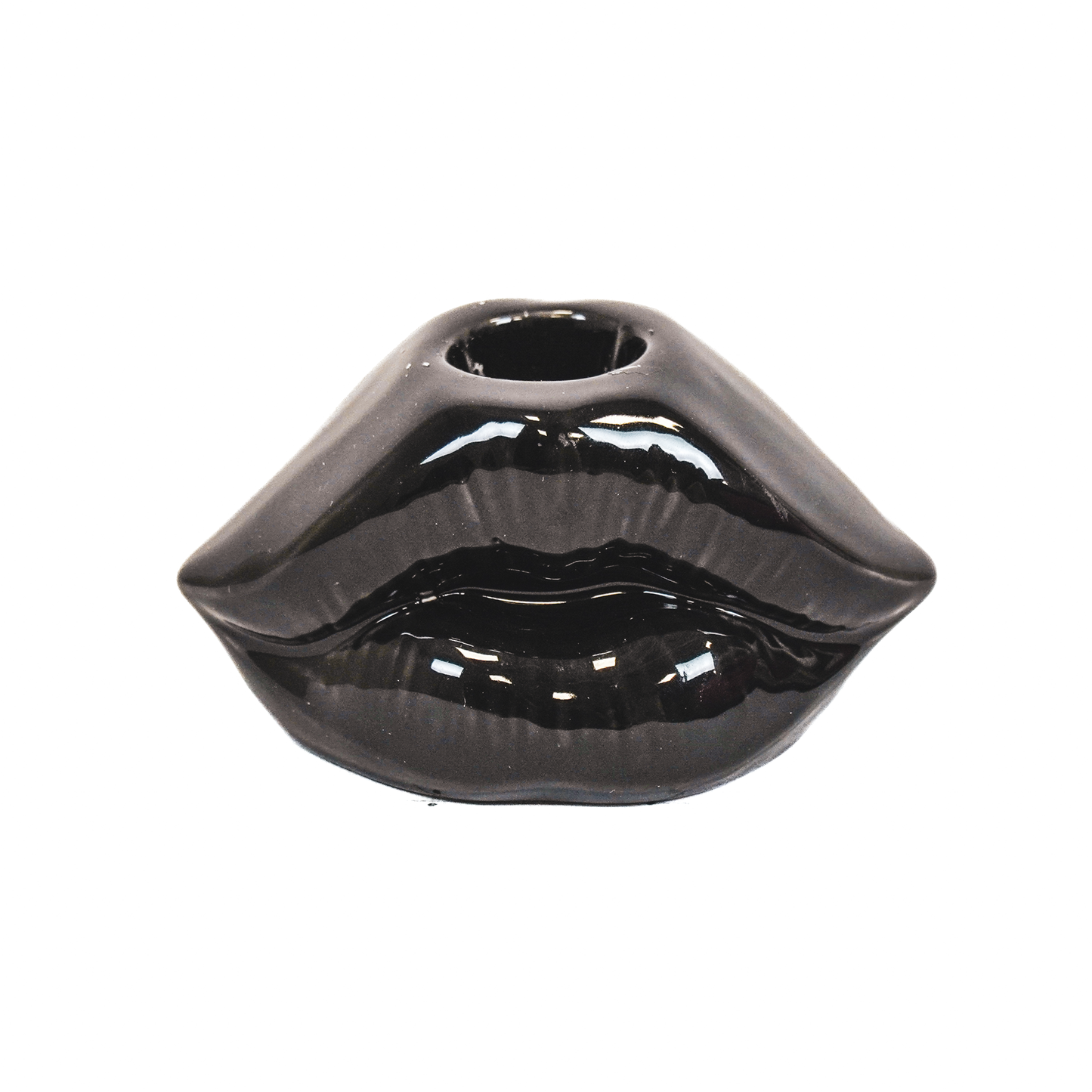 Lip-shaped Candlestick - Black