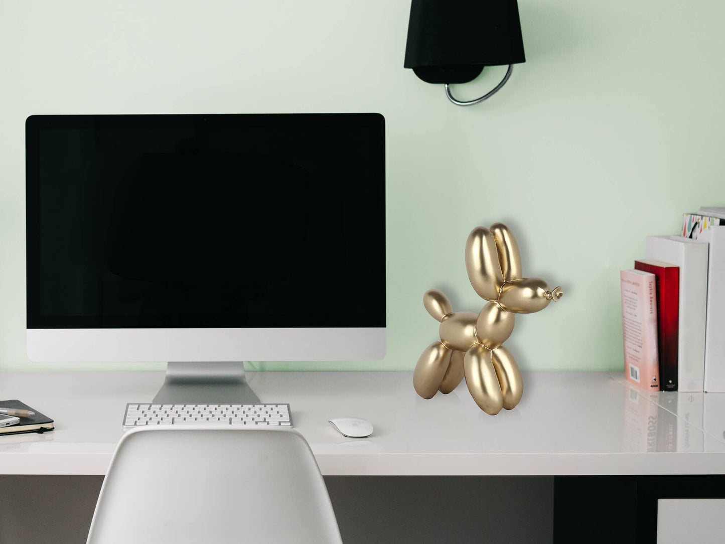 Balloon Dog - Resin Sculpture - Gold - Ornament