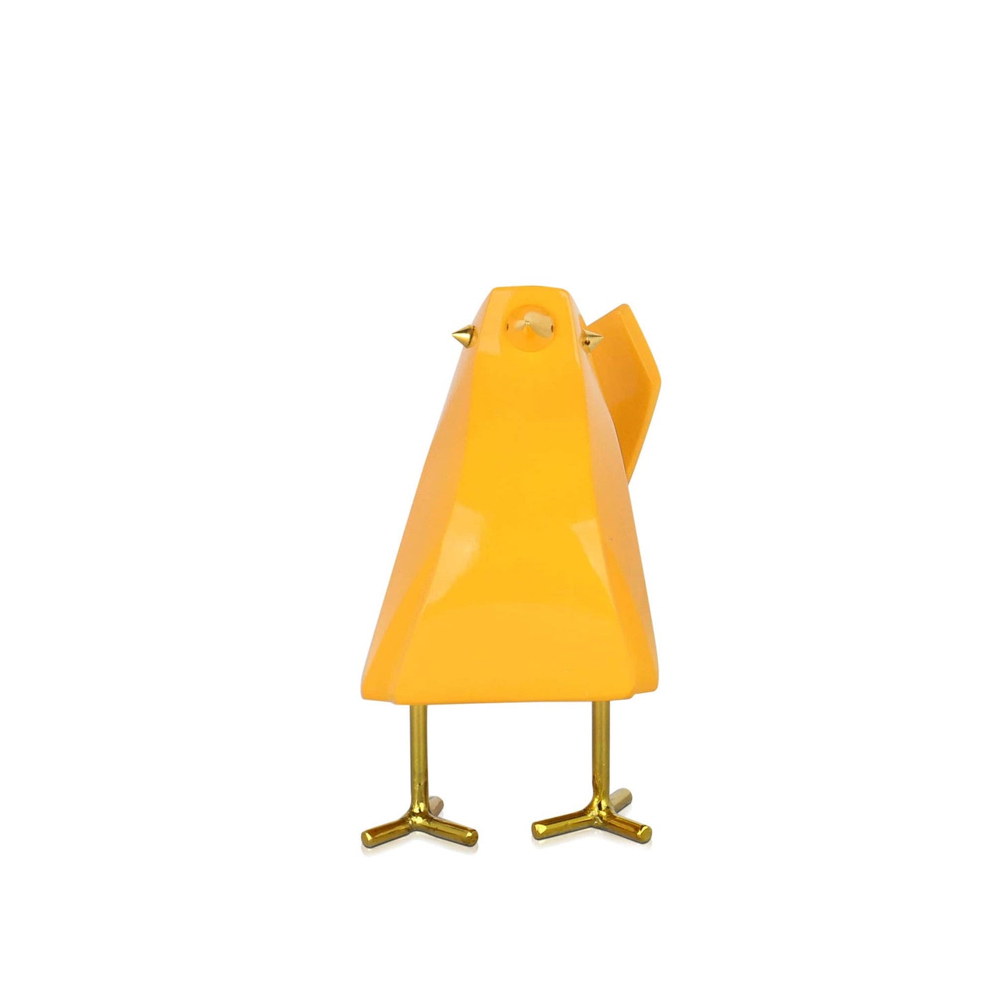 Modern Bird - Sculpture in Lacquered Resin - Yellow
