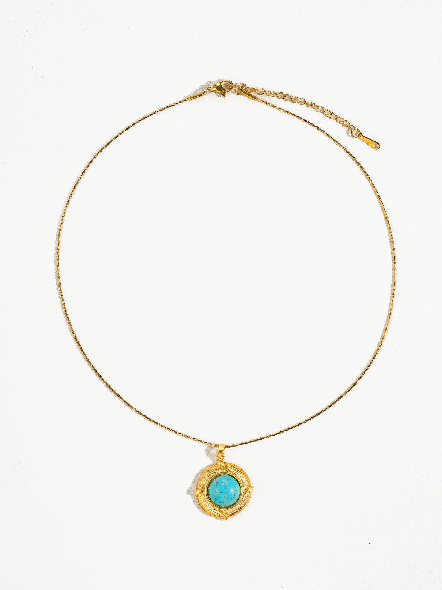 Lovisa - Necklace - 18K Gold Plated with Turquoise Pearl Pendant