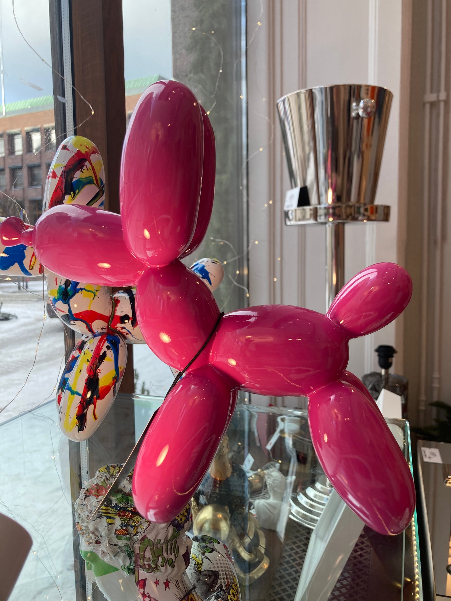 Balloon Dog - Sculpture - Dark Pink - Ornament