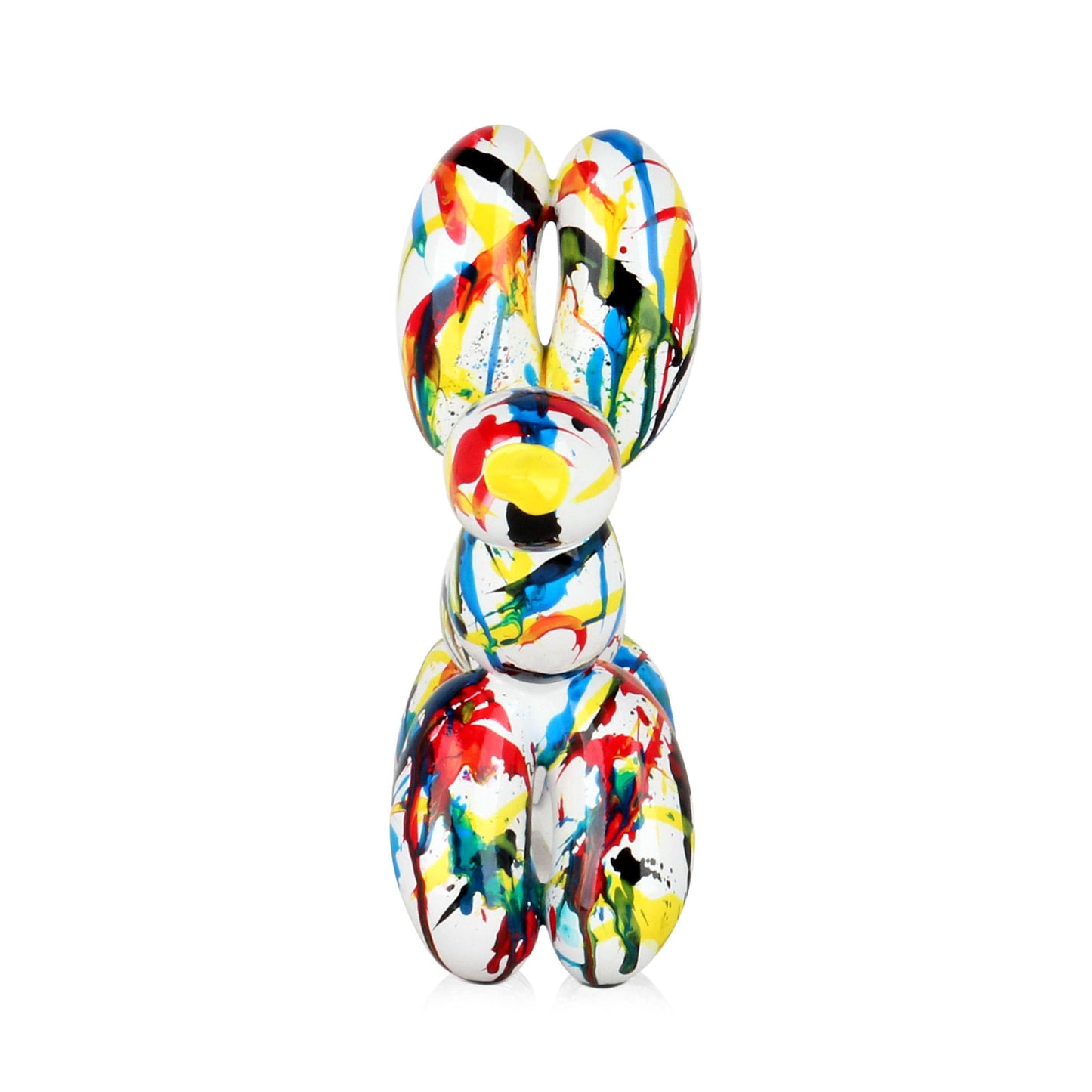 Balloon Dog - Resin Sculpture with Paint Splashes - Ornament