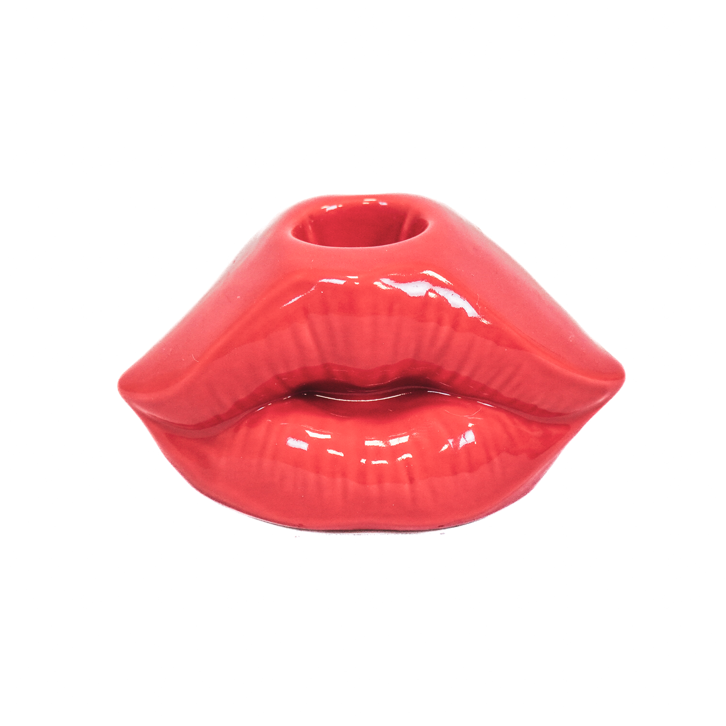 Lip-shaped Candlestick - Red