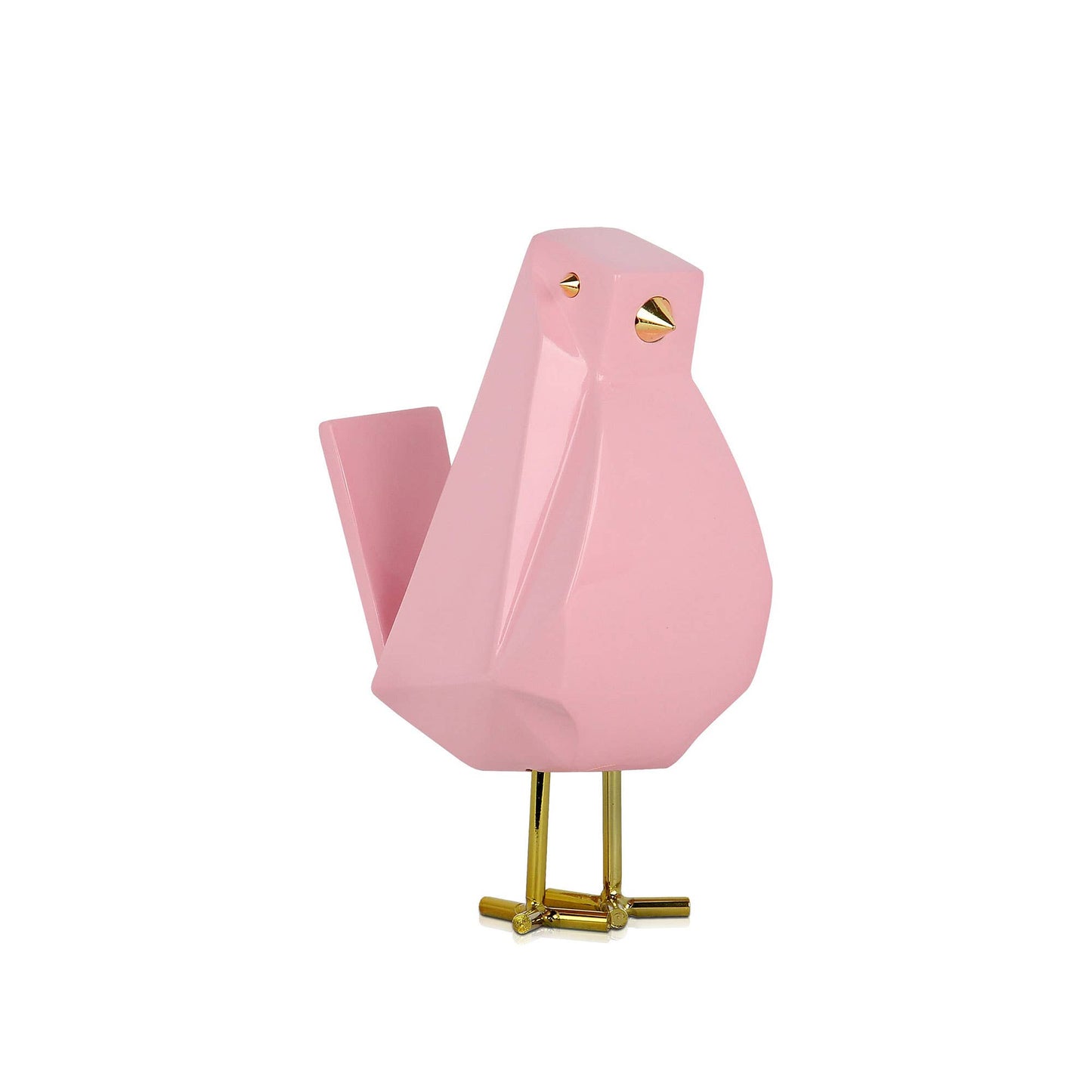 Modern Bird - Sculpture in Lacquered Resin - Pink