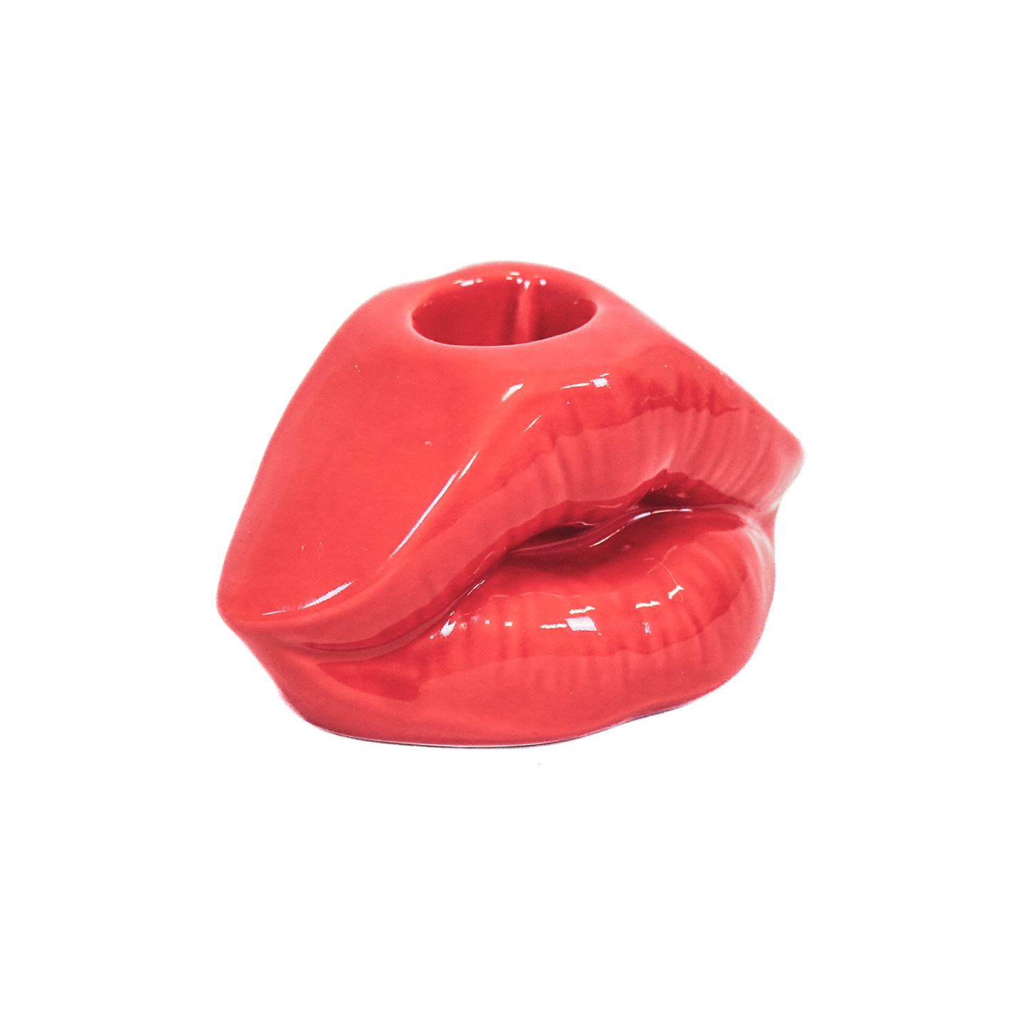 Lip-shaped Candlestick - Red