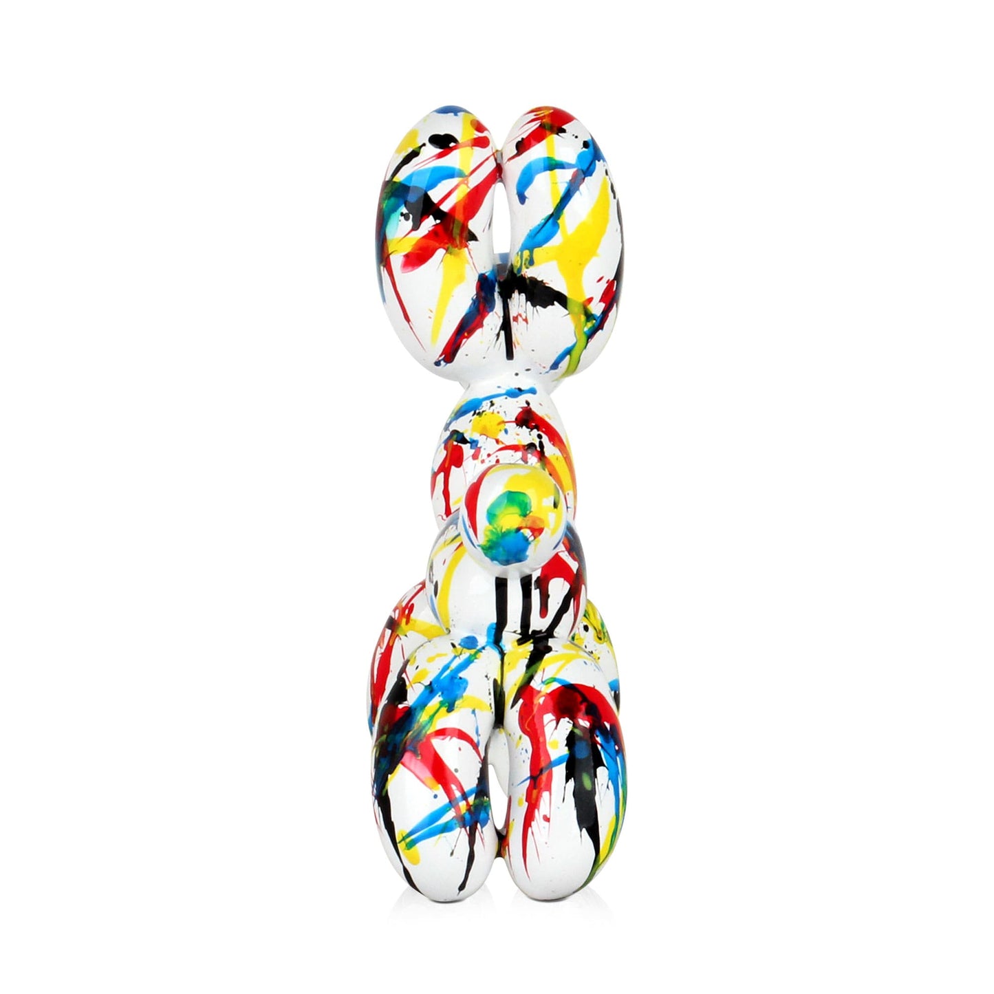 Balloon Dog - Resin Sculpture with Paint Splashes - Ornament