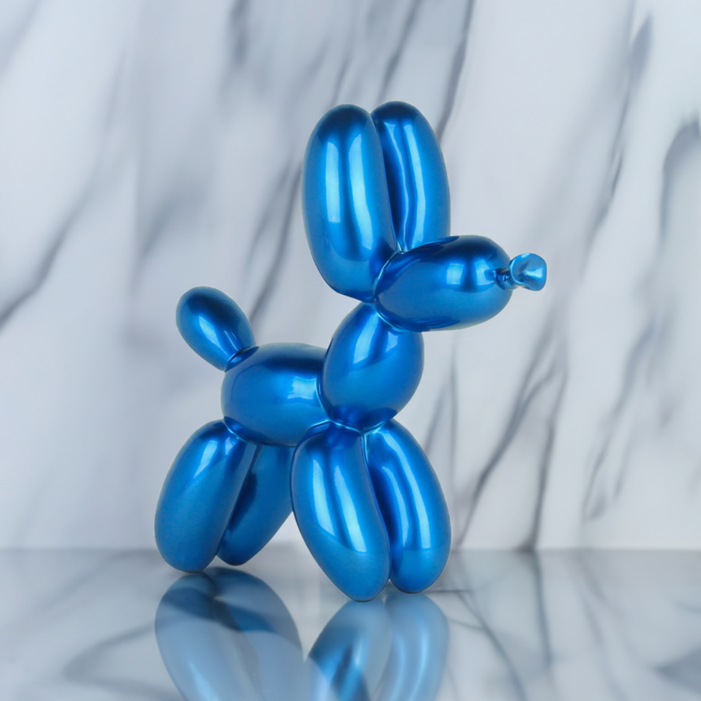 Ballonghund - Skulptur - Blå - Prydnad