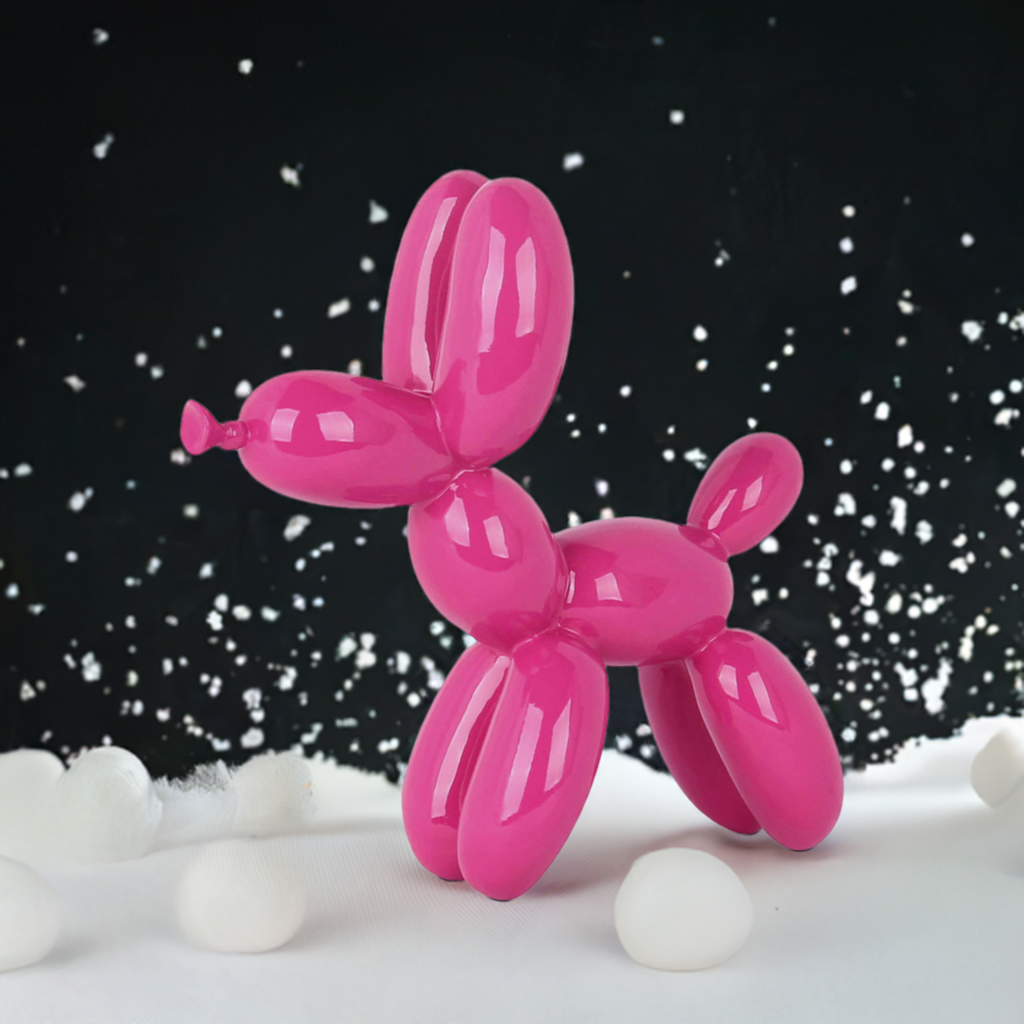 Balloon Dog - Sculpture - Dark Pink - Ornament