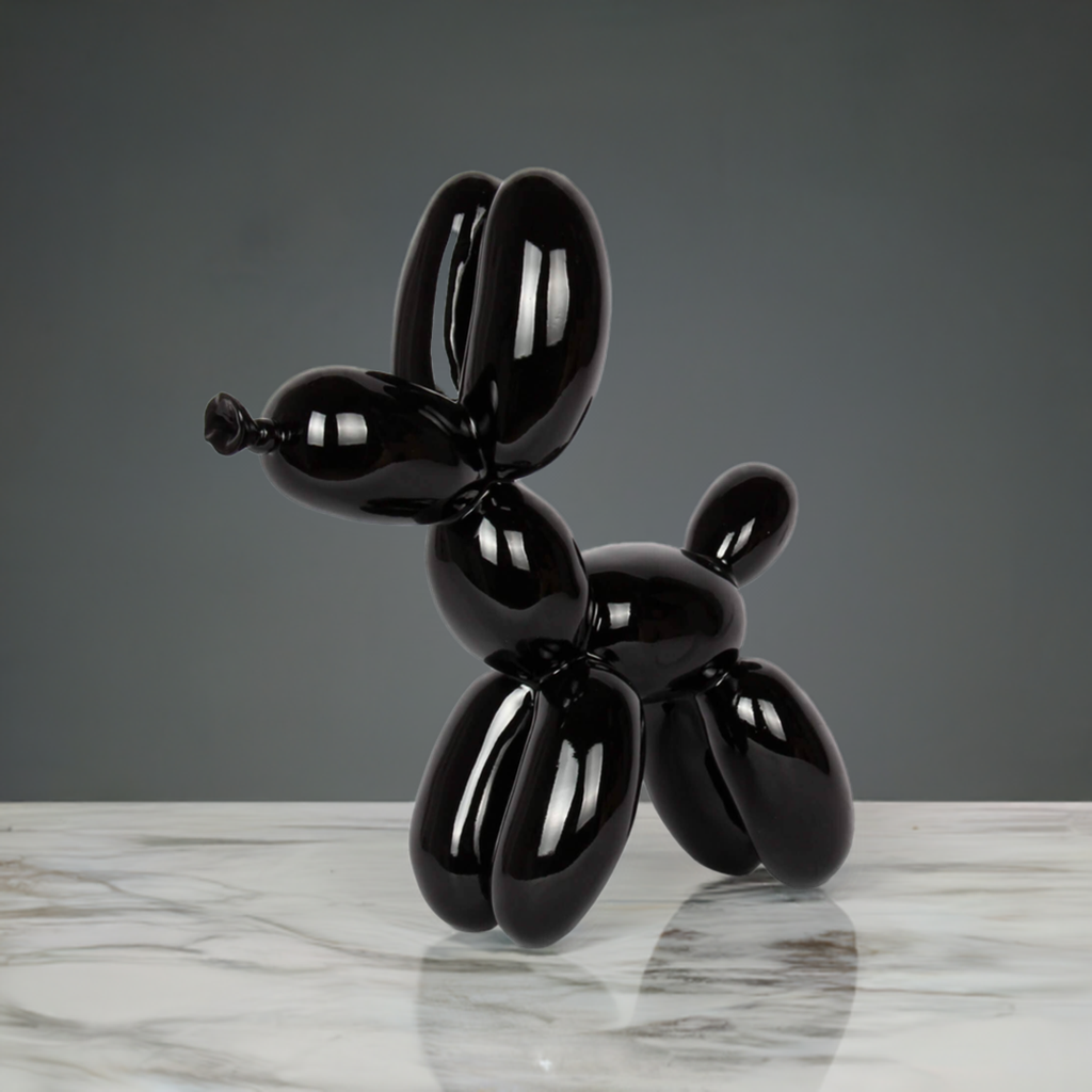 Balloon Dog - Resin Sculpture - Black - Ornament
