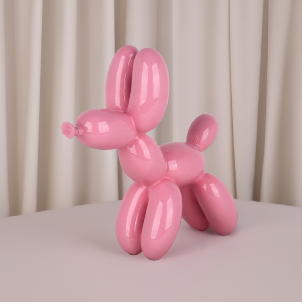 Balloon Dog - Resin Sculpture - Pink - Ornament