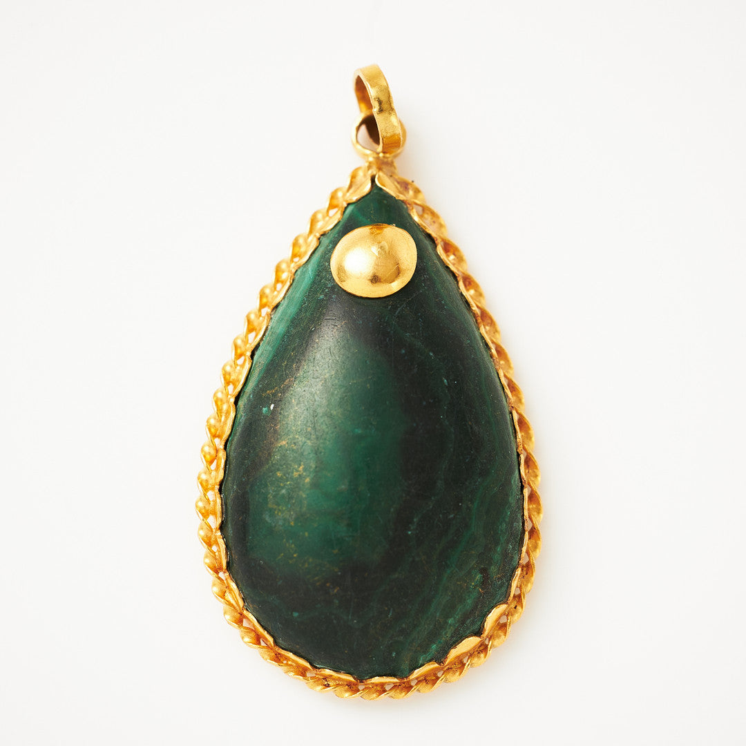 Vintage Pendant - Malachite