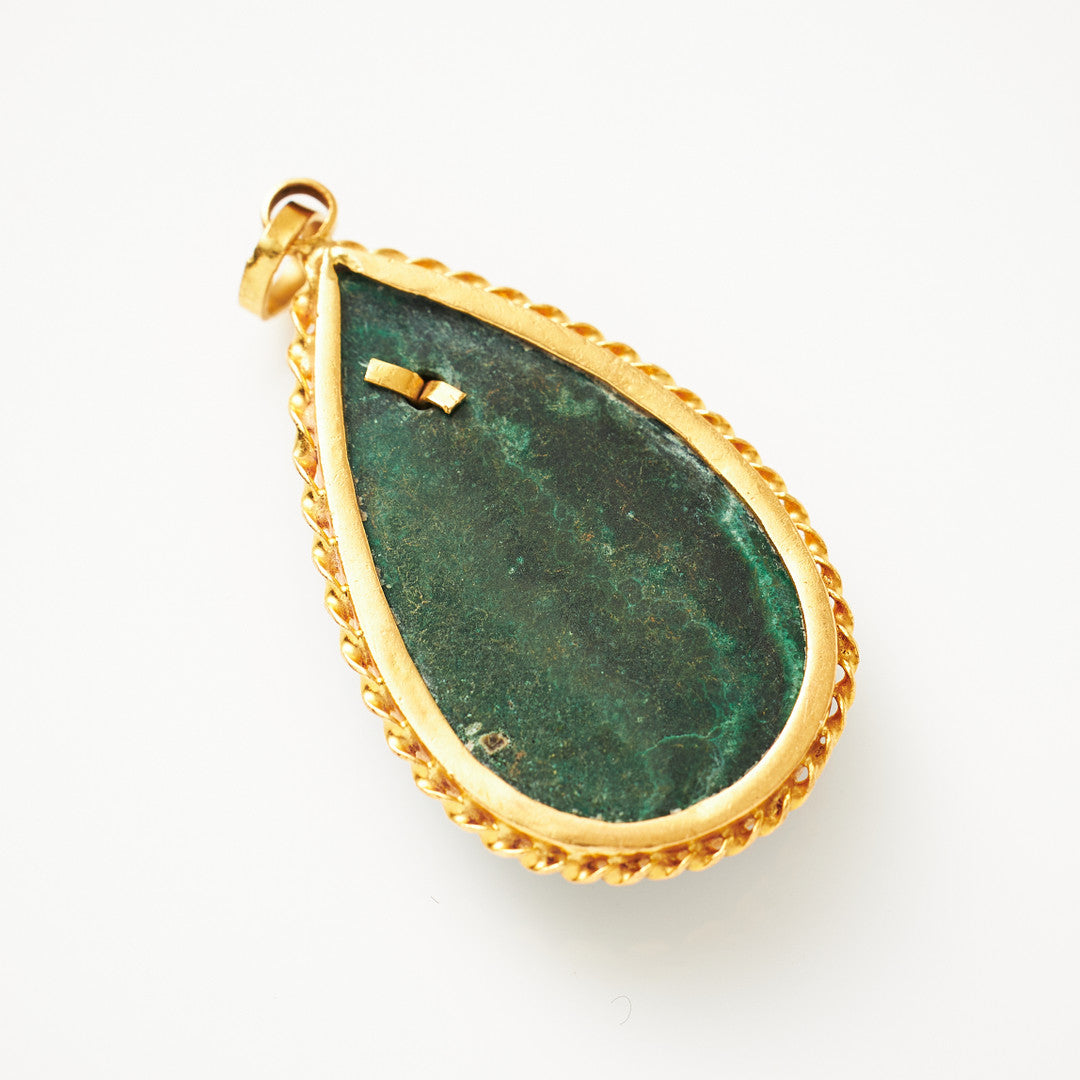 Vintage Pendant - Malachite