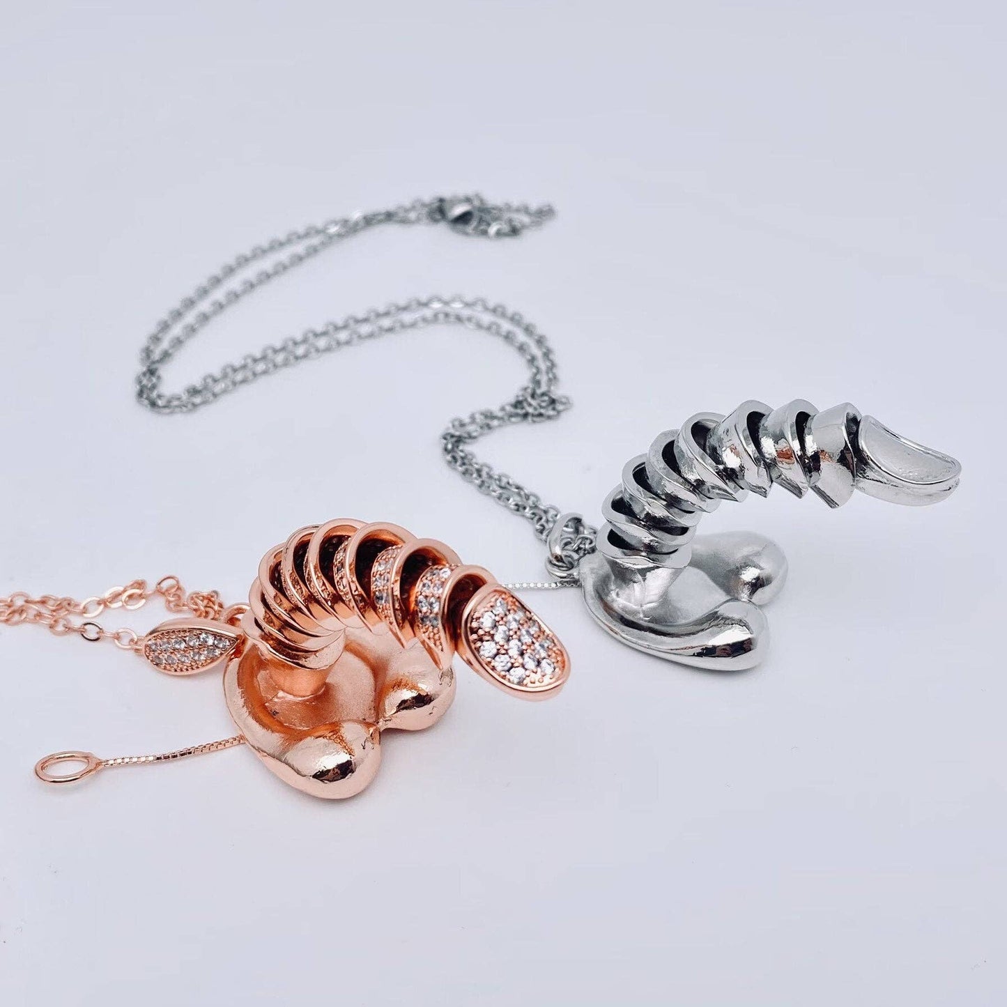 Roséguld med Strass- Halsband med Manlig Symbol