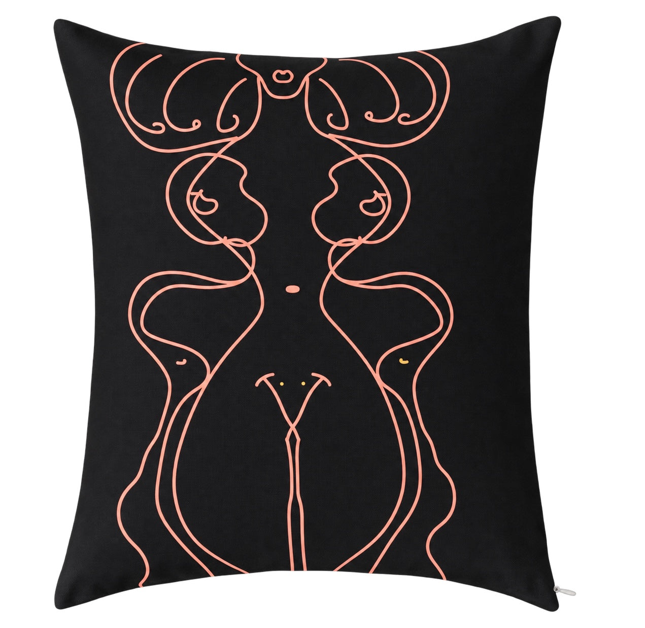 Kuddfodral Woman By Gina Cinnamoni – Svart 40 × 40 cm