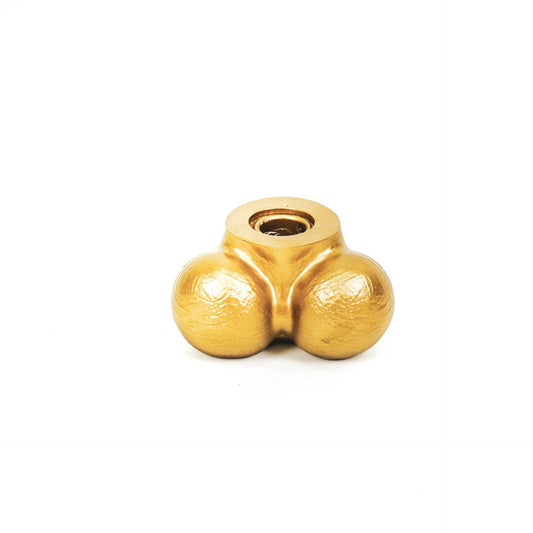 Ljusstake – Uomo Genitalia - Original Design i Guld