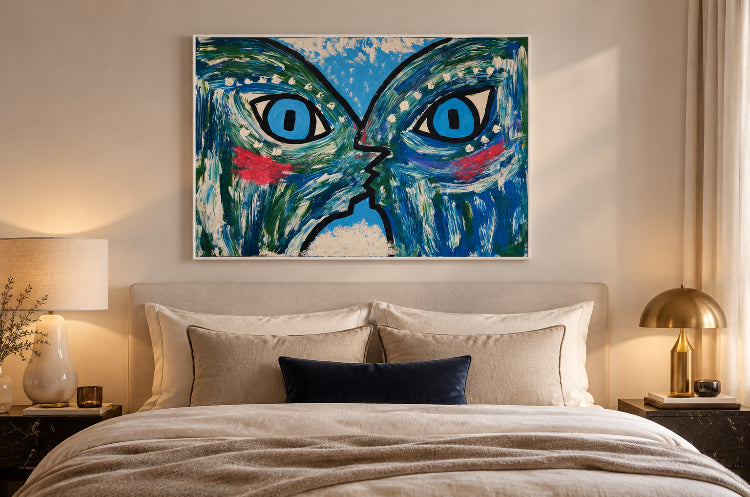A Snowflake’s Kiss – Originalmålning av Gina Cinnamoni 100 × 70 cm