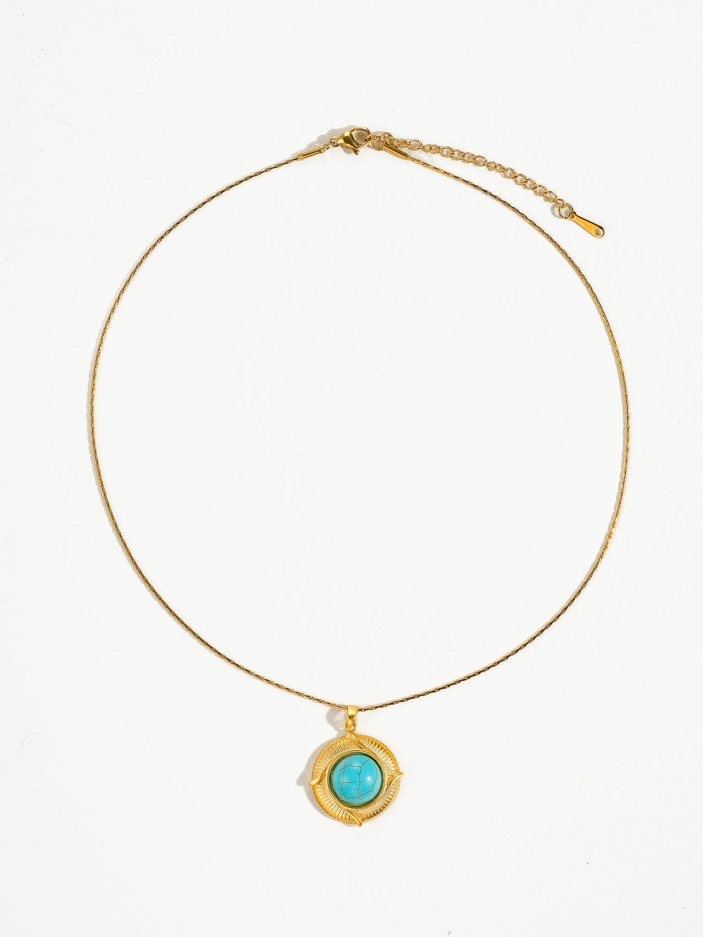 Lovisa - Necklace - 18K Gold Plated with Turquoise Pearl Pendant