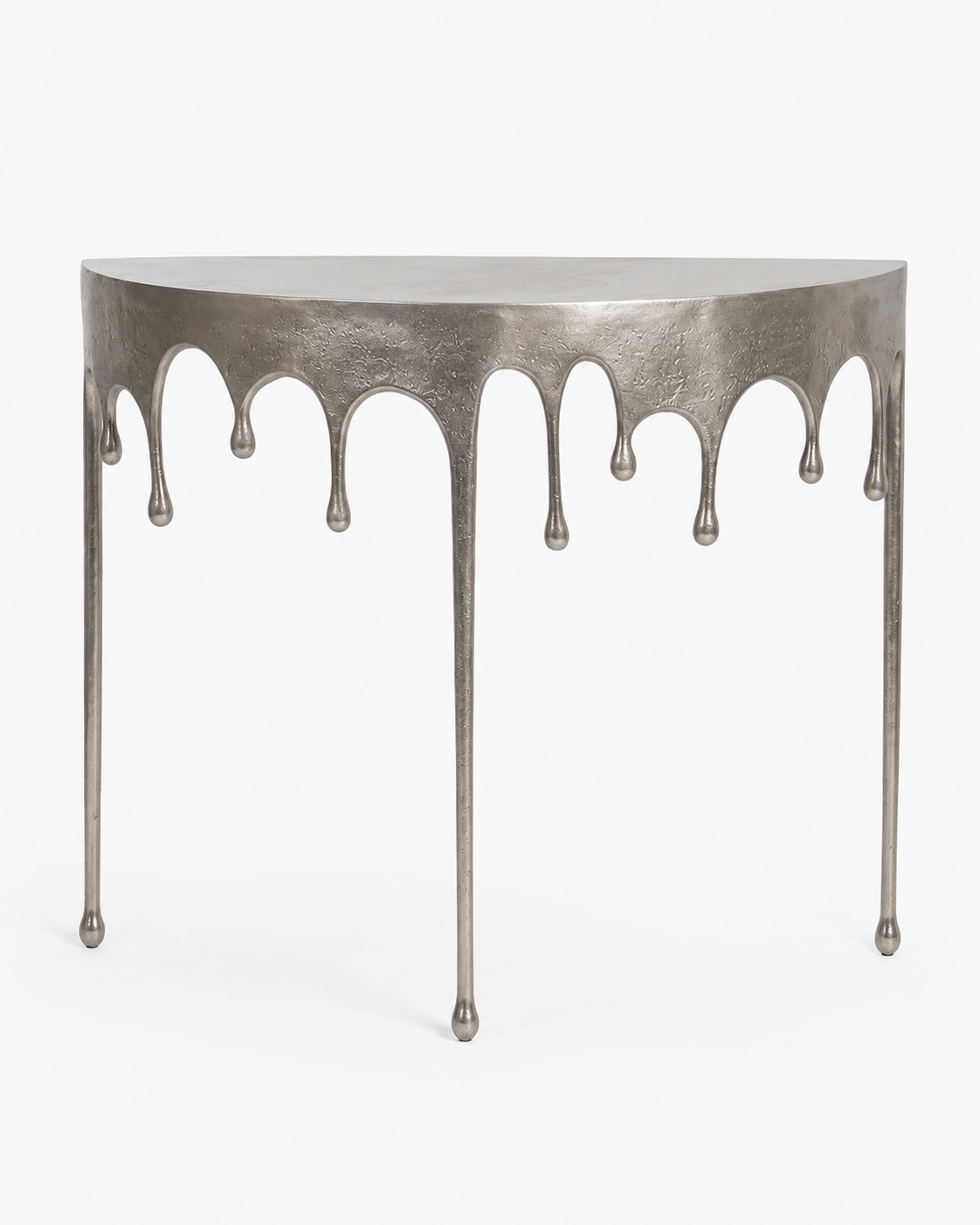 Dali Konsolbord I Silverfärgad Aluminium Med Droppande Design