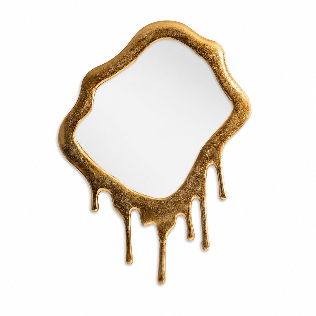 Spegel Med Inspiration Av Dalí - Organisk Guldram
