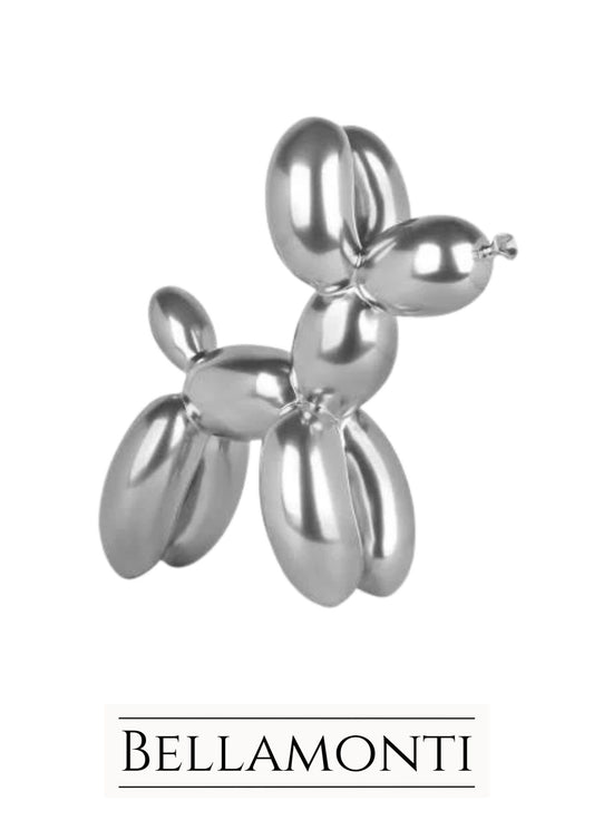 Speglande Silver Ballonghund (M) - Bellamonti Collection