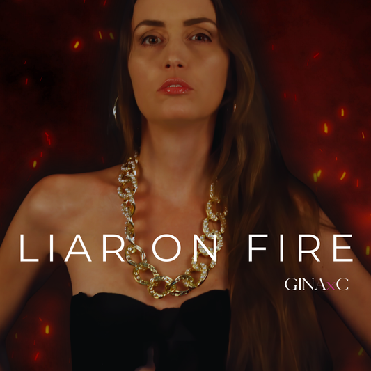 GINAxC - Free Signed Promocard - "Liar on Fire"