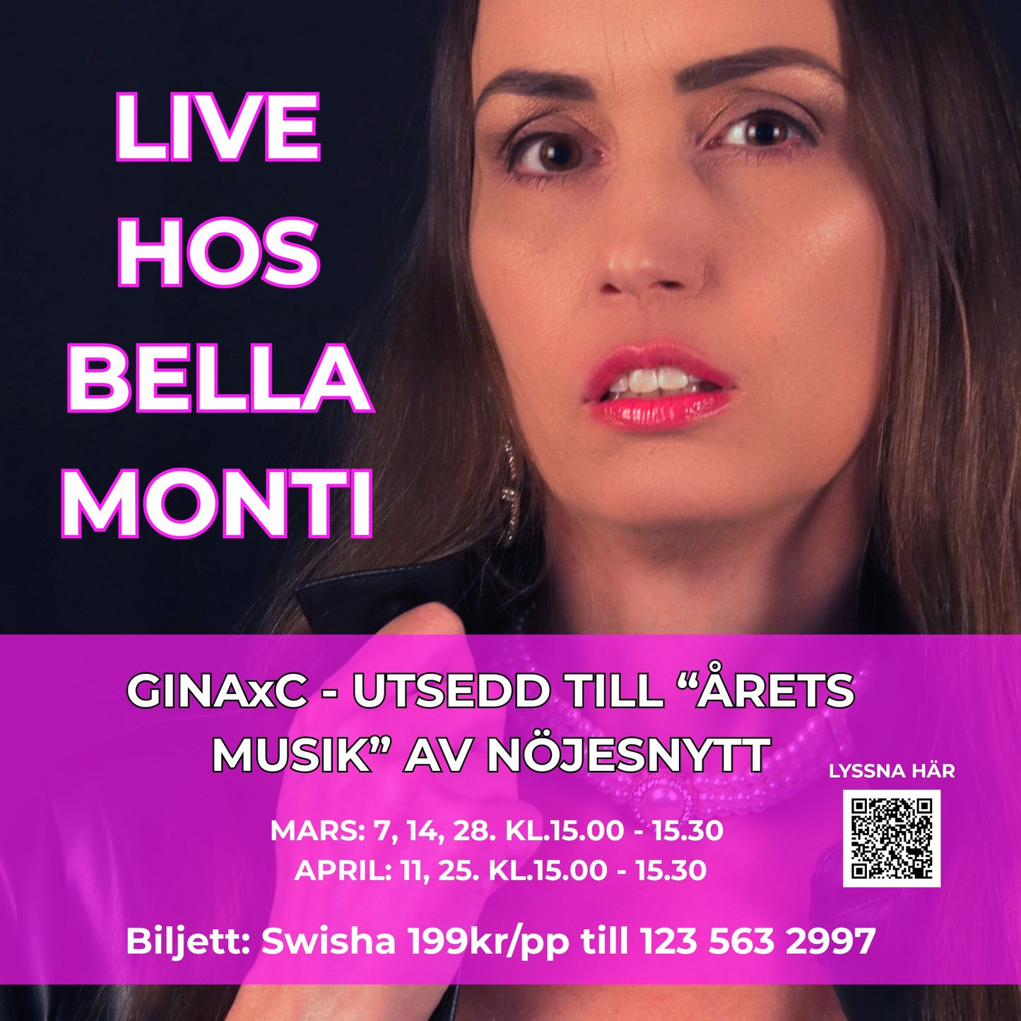 14 mars - Saturday Soft Live Sessions med GINAxC