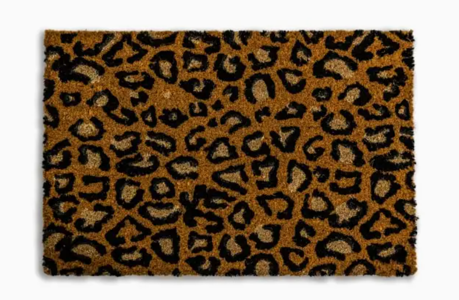 Leopardmönstrad Entrématta – 60 × 40 cm