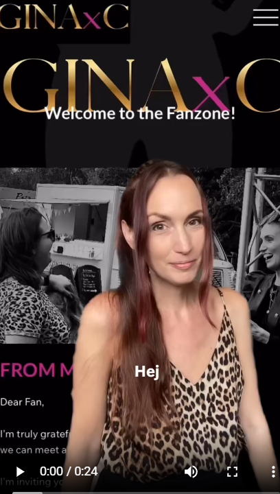 Personal Video Greeting from GINAxC - (15-20 sec)