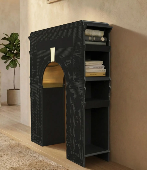 Triomphe Konsolbord I Svart Och Mässing – Design Julien Gorrias