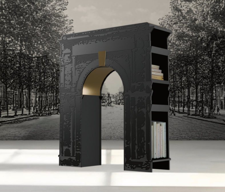 Triomphe Konsolbord I Svart Och Mässing – Design Julien Gorrias
