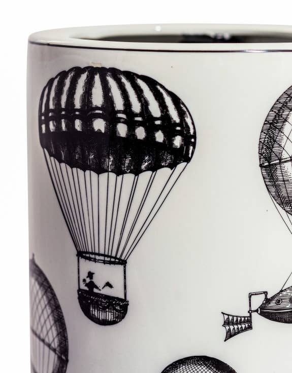 Paraplyställ och Vas i Keramik Med Luftballonger – Retrostil