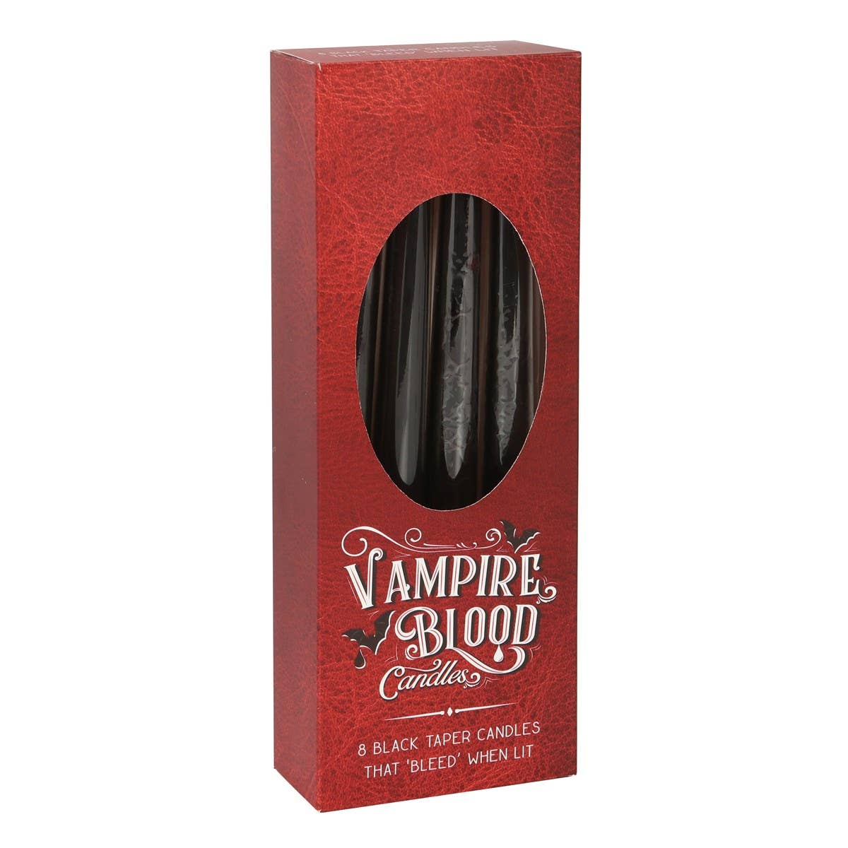 Vampyrblod Gotiska Ljus Svart och Röd – Set med 8