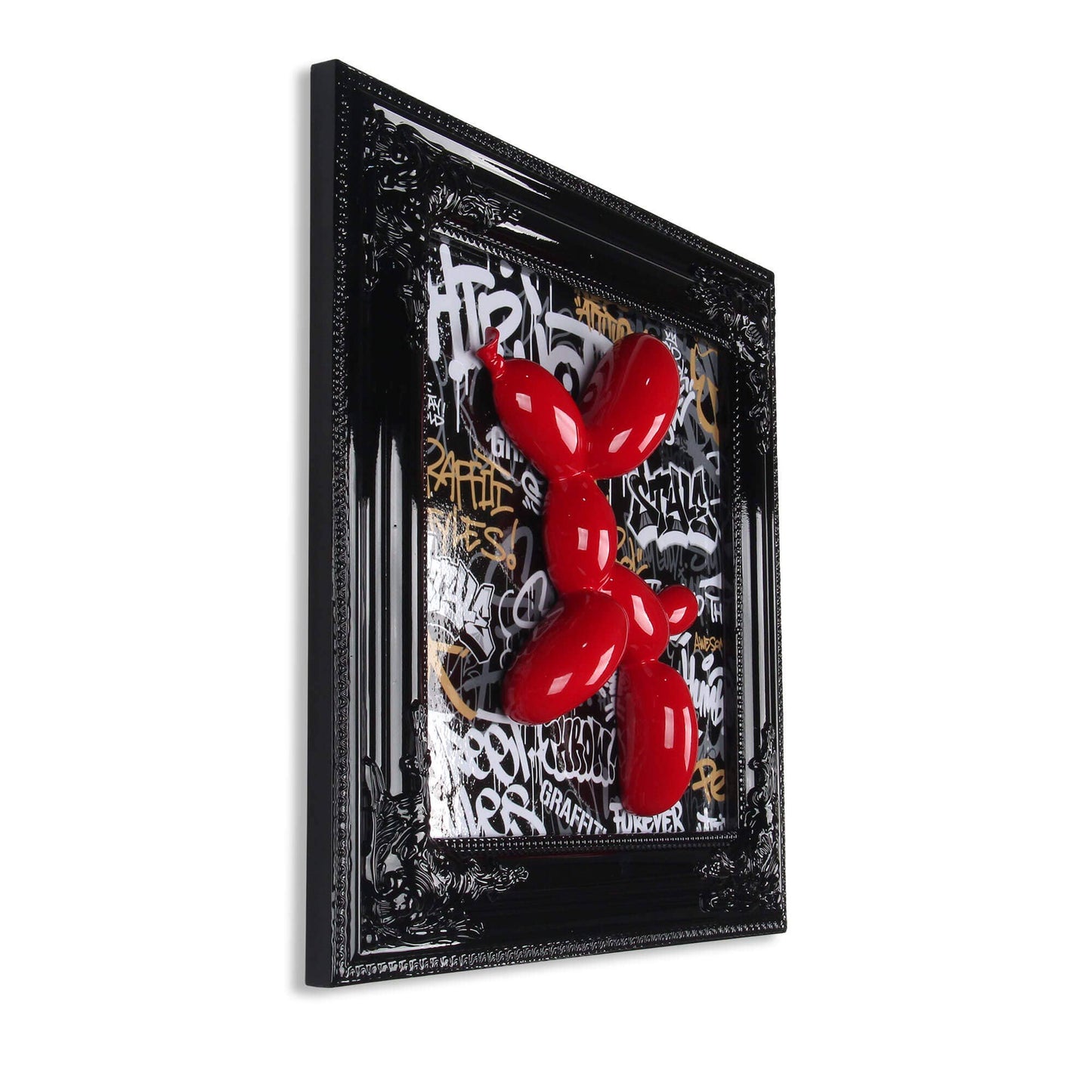 Röd Ballonghund - Tavla - Barock Modern Pop