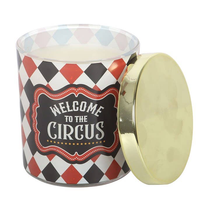 Mystic Circus Doftljus Med Vanilj och Socker – Gotisk Cirkusdesign