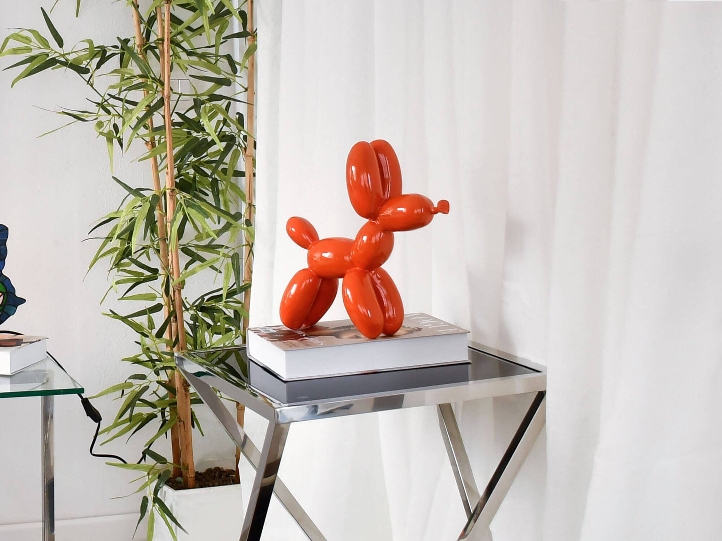 Ballonghund - Hartsskulptur - Orange